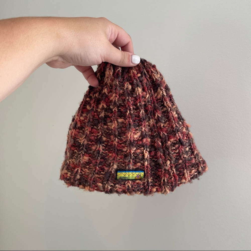 Knit beanie, handmade in USA